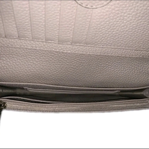 Michael Kors Crossbody Purse Blush Pink Pebbled Leather Gold MK Logo Rare Posh - Picture 10 of 10